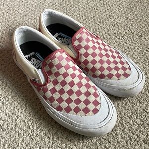 Vans Slip-On, Red and White, Size 11